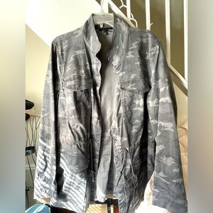 Lane Bryant shacket camouflage print